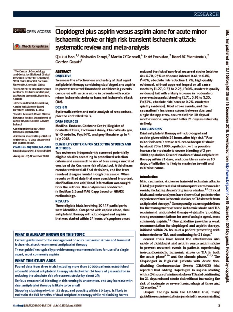 thumbnail of Clopidogrel_plus_aspirin_versus_aspirin_alone_for_