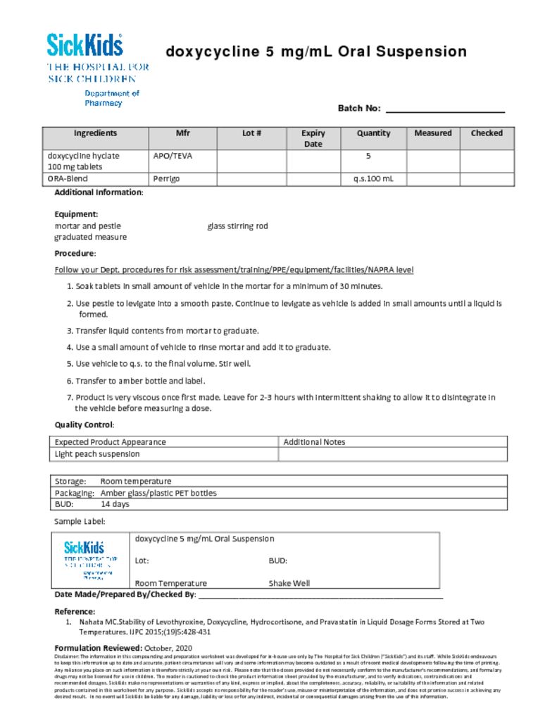 thumbnail of Doxycyclinehyclate-5mgml-pharmacy-compounding-recipe